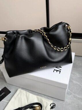 💜LOEWE women's black crossbody bag